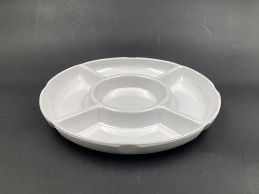 5 compartments divided dish 12" size 31 cm