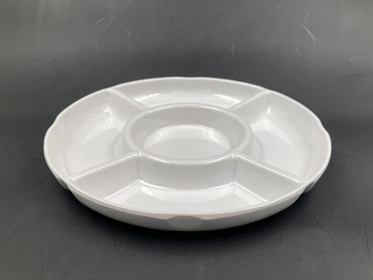 5 compartments divided dish 13" size 33 cm