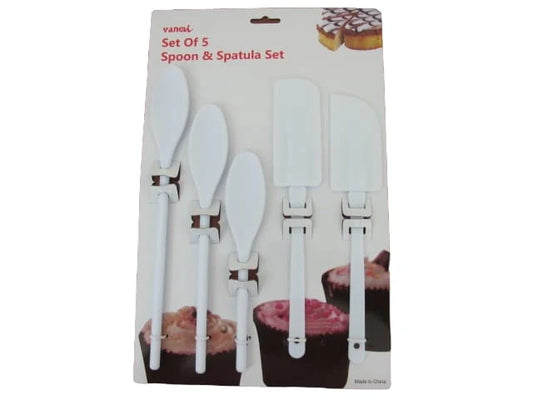 5 pieces Spoon and Spatula Set