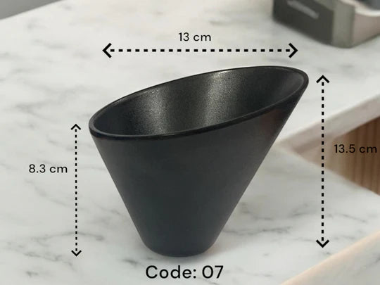 Melamine Cone Shape Fries and Snack Bowl 13 cm