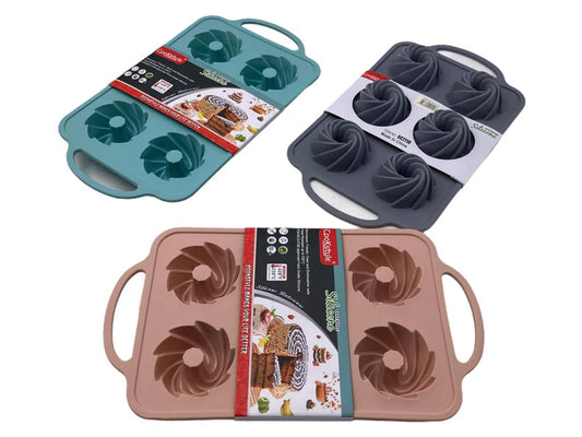 6 Cup Silicone Muffin Tornado Mold