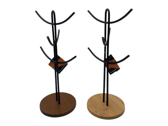 Dosthoff Iron Thick Mug Tree with Bamboo Base MB1