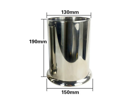 Large Stainless Steel Utensils and Straws Holder