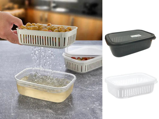 Nare Storage Box Small 1.2 L with Strainer