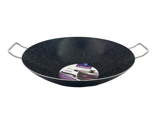 Black Granite Nouval Wok 38 cm