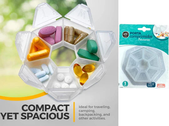 7 Compartments Pill and Vitamin Organizer