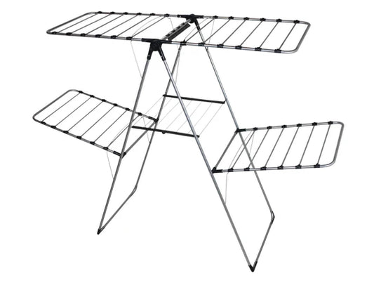 Two Tiers Silver Color Metalic Clothes Dryer