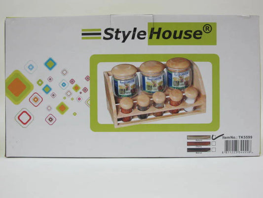 8 Pieces Wooden Spice Rack