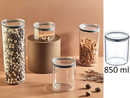 Airtight Round Food Jar 0.85 lt