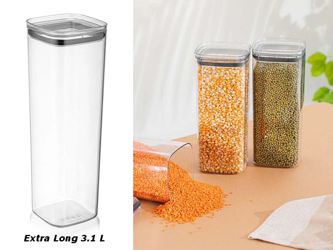 Airtight Squared chef Food Jar 3.1 lt