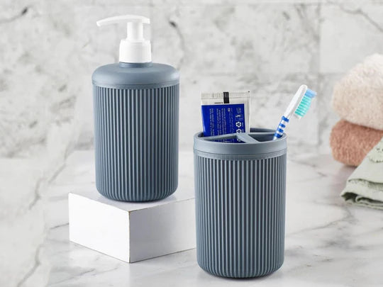 Alesta 3 Pieces Plastic Bathroom Accessories Set