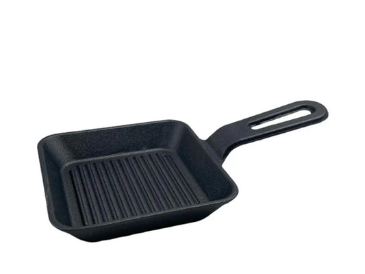 Cast iron squared sizzling platter 14 cm