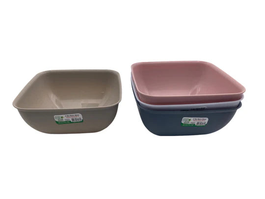 Colorful Square Bowl; 2 lt