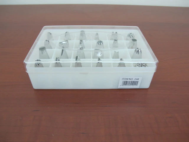 Decorating Tip Set of 24 for Piping Bags