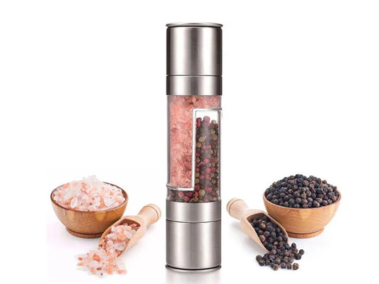 Double Headed Pepper and Salt Seasoning Grinder