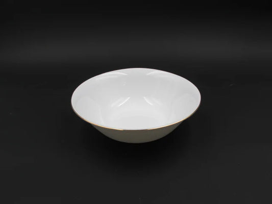 Fine Opal Salad Bowl 7.5" Gold