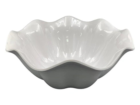 Flower Shape Deep Melamine Salad Bowl 37.4 cm