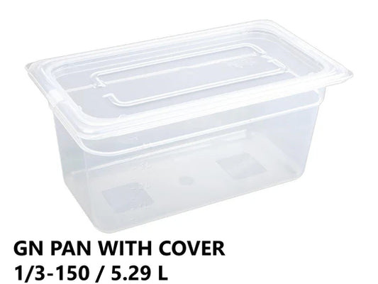Gastronorm Plastic Storage Container 1/3 150 mm - 5.29L