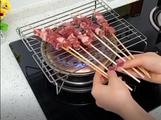 Grill Plate for Gas Stove - Easy BBQ in your Kitchen!