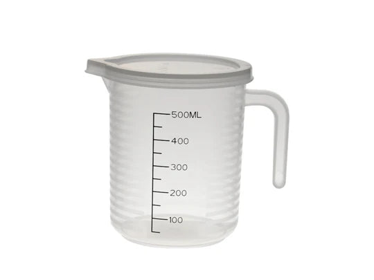 High Quality Plastic Measuring Cup w Cover 500 ml