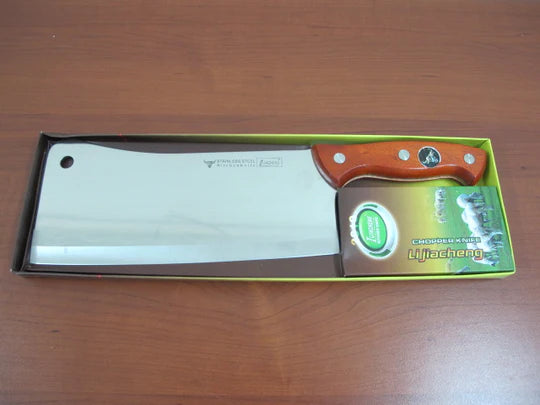 Large Butcher knife with wooden handle