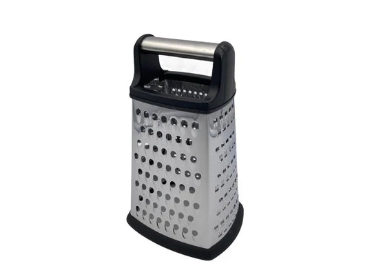 Large Stainless Steel 4 sided Grater with silicon base