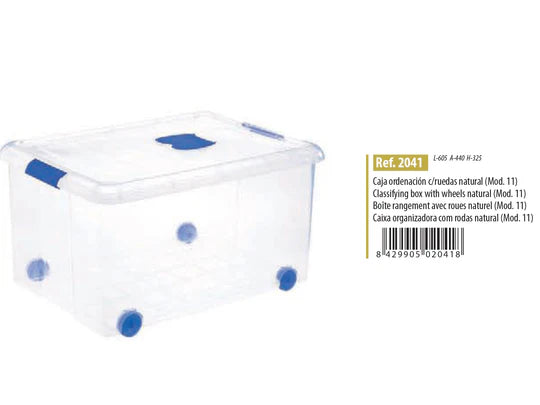 Large Storage Box with Wheels - 70 lt