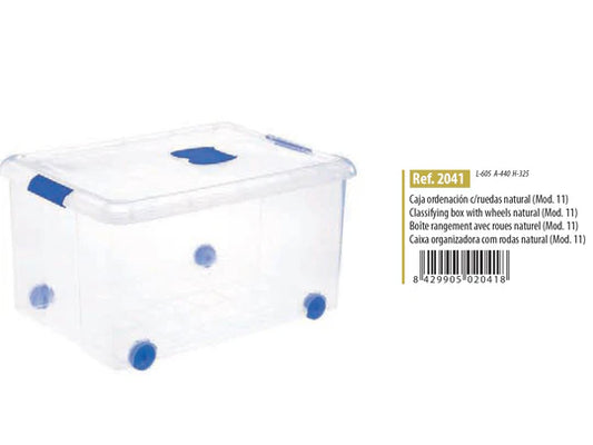 Large Storage Box with Wheels - 70 lt