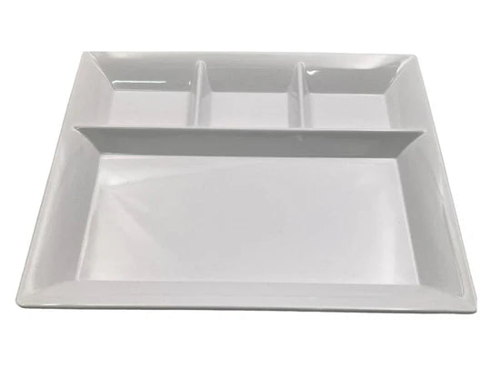 Melamine Rectangular divided Dish 33 cm