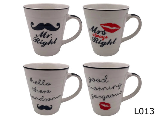 Mr&Mrs Porcelain Mug