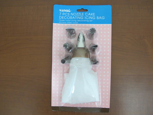 Nylon Piping Bag with 7 Tips