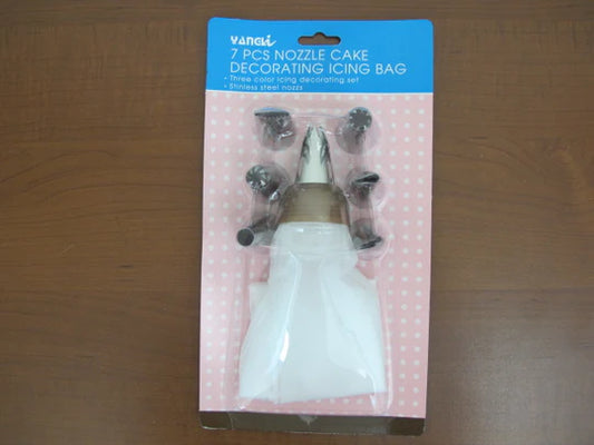 Nylon Piping Bag with 7 Tips