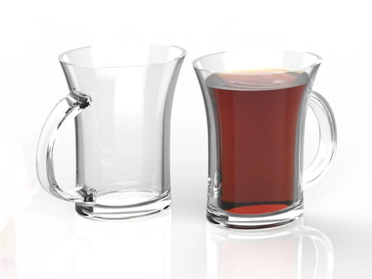 Oval Glass Mug 21 Cl
