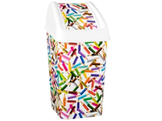 Pencils SQUARE BIN WITH SWINGING LID 25 L