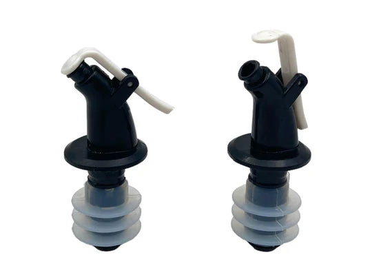 Plastic Bottle Pourer with Cover X2