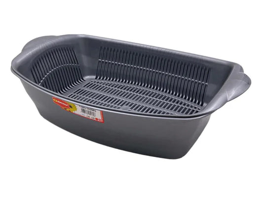 Plastic Rect Strainer and Bowl Set