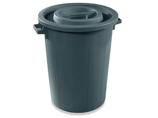 Plastic waste Barrel Black 50 L