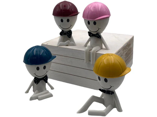 Playful Mini Humans Flower Pot with Cap