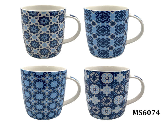 Porcelain Mug with Bleu Morroc Design