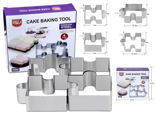 Puzzle Shaped Rings for Cake