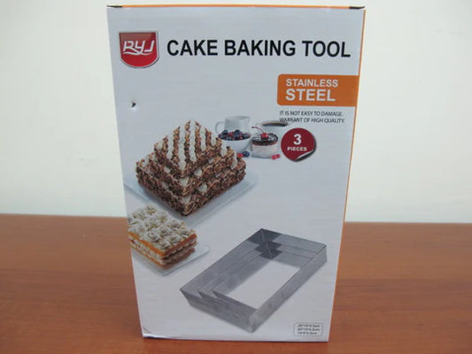 Rectangular Shaped Rings for Cake