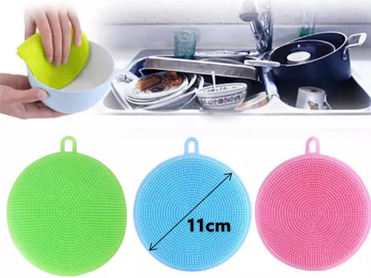 Round Silicon Sponge 11cm x3