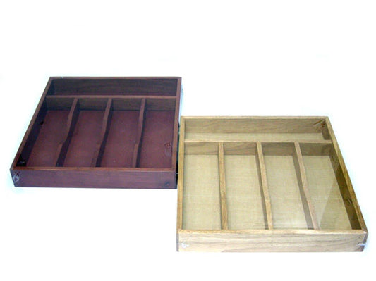 Rubber Wood Cutlery Organizer