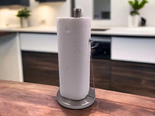 SS Kitchen Paper Towel Holder with Clamp