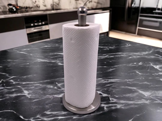 SS Kitchen Paper Towel Holder with Heavy Base