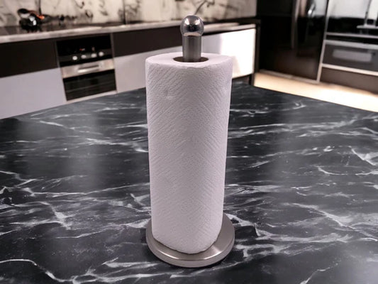 SS Kitchen Paper Towel Holder with Heavy Base