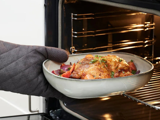 Dosthoff Gray Deep Oval Bowl 30.5 cm - Oven Safe!