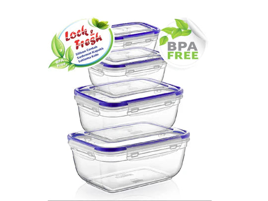 Seal Rectangular Storage Container Set 4 pcs