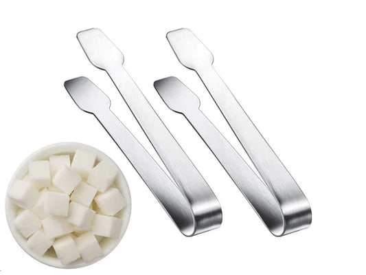 Set of 2 Mini Stainless Steel Sugar Tongs