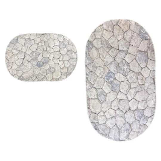 Set of 2 Thin Anti Skid Water Absorbent Mats